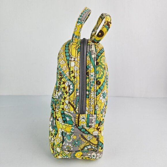 Vera Bradley Lunch Bunch Lemon Parfait Yellow Paisley Lined Lunch Bag - Picture 2 of 13